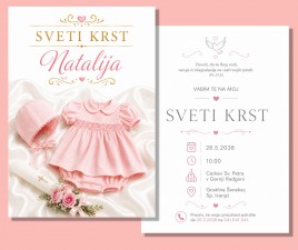 Vabilo za sveti krst 3 E