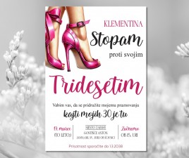Vabilo za rojstni dan 10 E