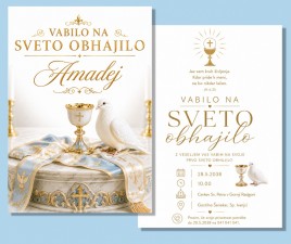 Vabilo za sveto obhajilo 1 A 8