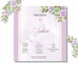 Vabilo za sveto birmo 1 A 14