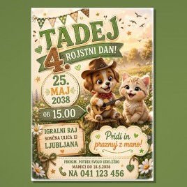 Otroško vabilo 3 A 12