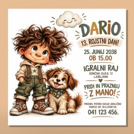 Otroško vabilo 3 A 18