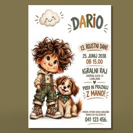 Otroško vabilo 3 A 34