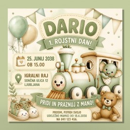 Otroško vabilo 3 A 46